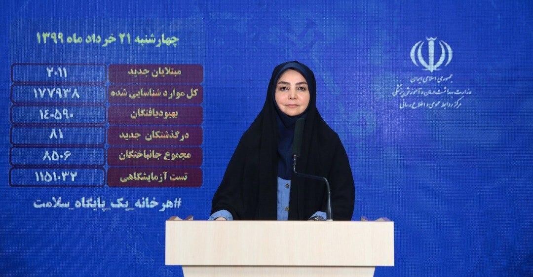 سخنگوی وزارت بهداشت:جان باختگان کرونا در کشور به ۸۵۰۶ نفر رسید