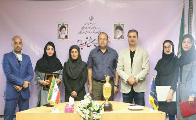  تجلیل از تیم کاراته بانوان ورزش کارگری استان گیلان به مناسبت روز دختر