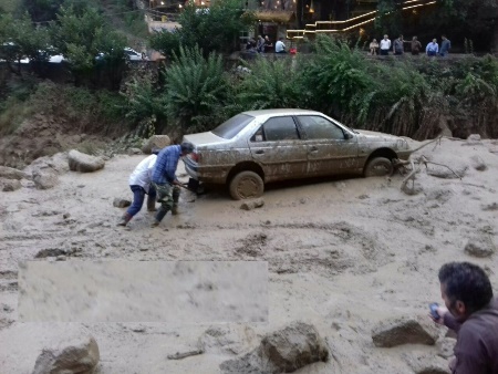 جاری شدن سیل در ماسوله