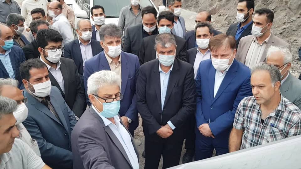 بازدید وزیر راه و استاندار گیلان از باقیمانده پروژه آزادراه رشت-قزوین