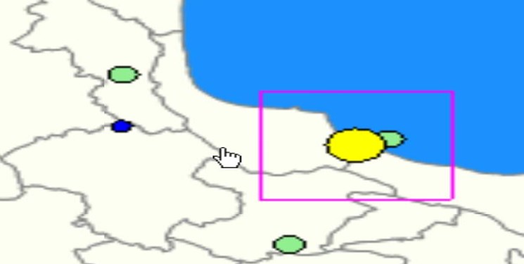 زلزله در مرز گیلان و مازندران