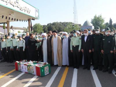 مراسم تشییع پیکر پاک شهید نظم و امنیت مهدی کامور در رشت برگزار شد