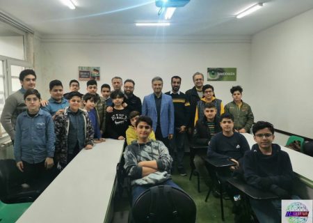 زنگ شورا با حضور عضو شورای شهر رشت در جمع دانش آموزان