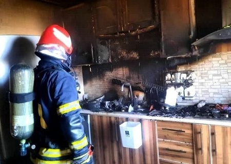 پلوپز برقی خانه‌ای را در رشت به آتش کشید