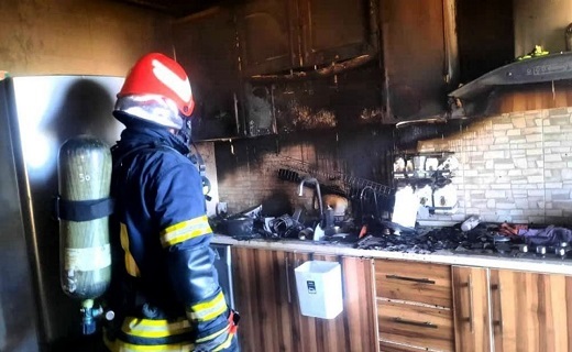 پلوپز برقی خانه‌ای را در رشت به آتش کشید