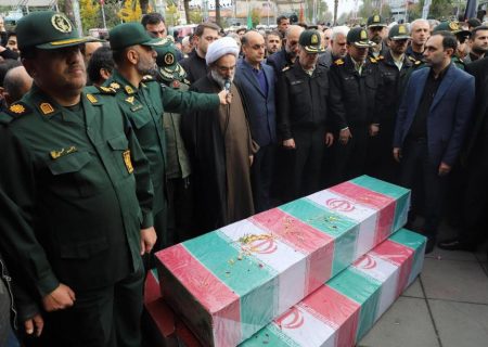 شور فاطمی مردم رشت درتشییع 9 شهید گمنام و مدافع امنیت