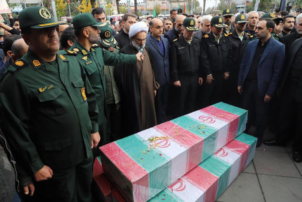 شور فاطمی مردم رشت درتشییع 9 شهید گمنام و مدافع امنیت