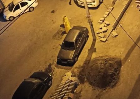 پروژه ناتمام جدول بندی آرامش ساکنان کوچه حسینی پناه راگرفت