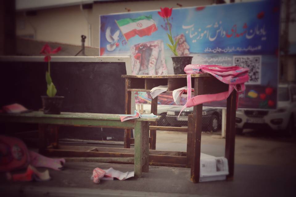 یادمان شهدای دانش آموز میناب در منطقه آزاد انزلی به اجرا در آمد